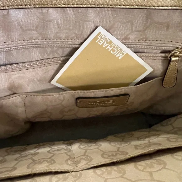 Michael Kors Hand-Woven Straw Leather Trim ToteSantorini Summer Straw Purse - Picture 6 of 12